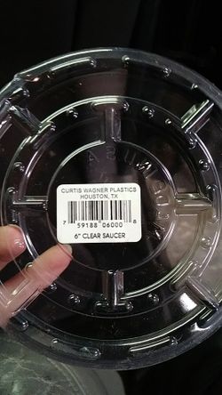 Hydrofarm 6" Clear Plastic Plant Pot Saucers