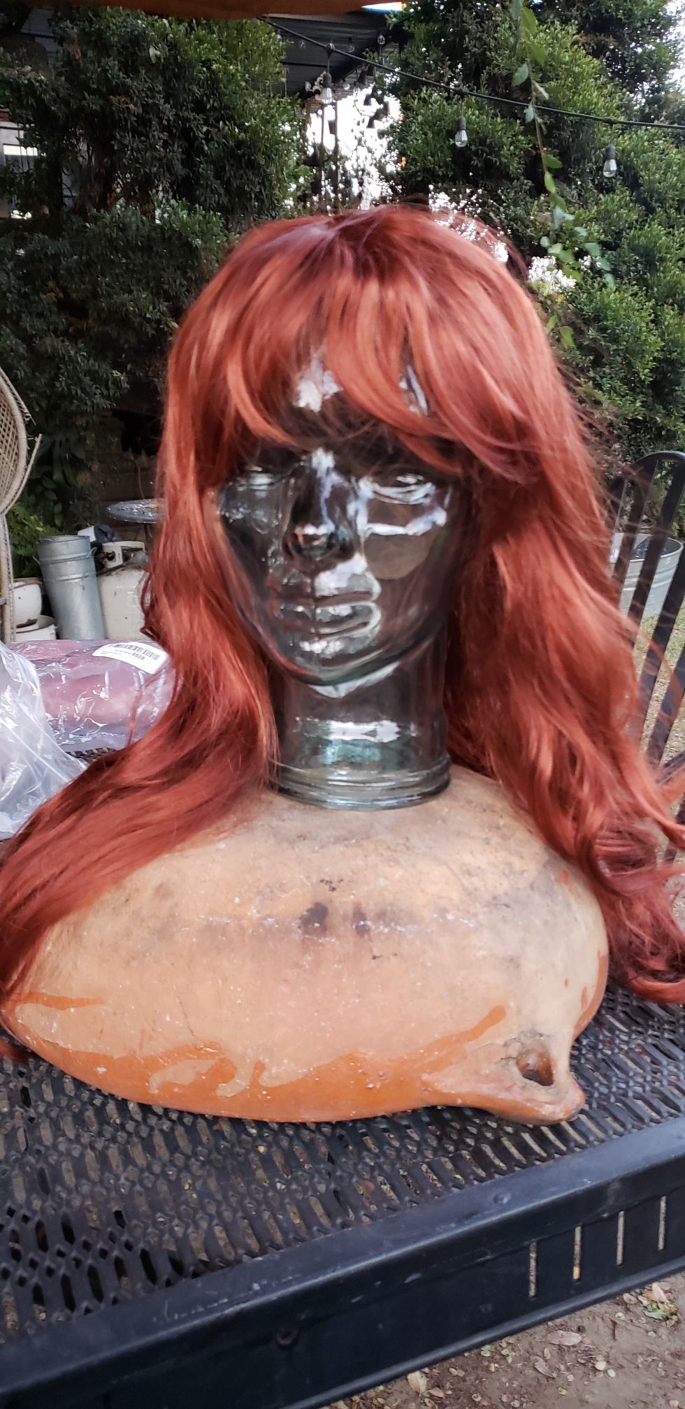 New amber reddish brown hair wig cosplay
