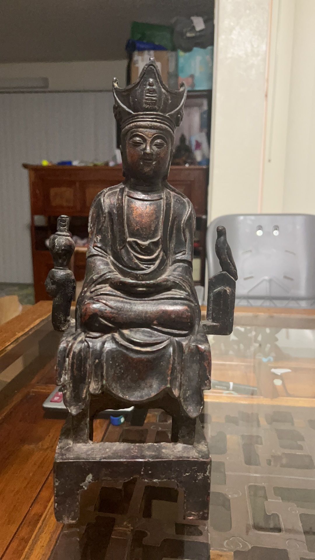 Chinese Antique Bronze Buddha Statue