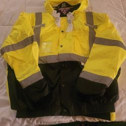 Brand New Work Frog Wear HV 8 in 1 Bomber Jacket Reflective - Size 3XL