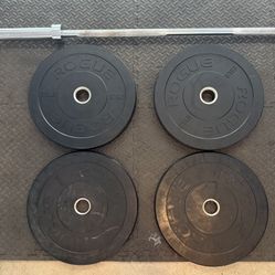 Rogue HG 2.0 Bumper Plates – 160 lb Weight Set 
