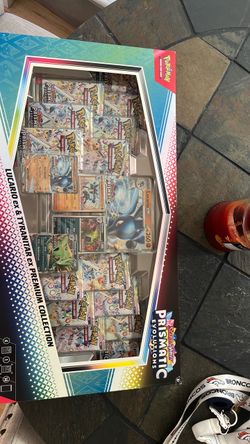 Pokémon Lucario ex and Tyranitar ex prismatic evolutions collection