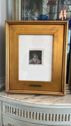 Rembrandt van Rijn - "The Card Player" Framed Etching (1641)