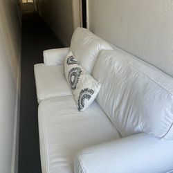 White Slip Cover Couch 