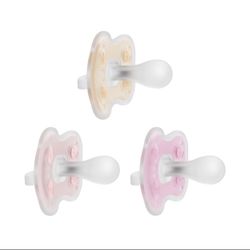 Dr. Brown's Advantage One-Piece Silicone Baby Pacifier, Fully Symmetrical Soother, 3pk