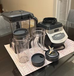 Full Ninja Blender System Set with Clear Cups and Lids