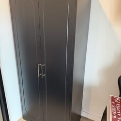 Black Metal Wardrobe