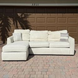 White Sectional Sofa From City Furniture 