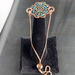Brand New Bracelet Hand-made Turquoise & Copper 
