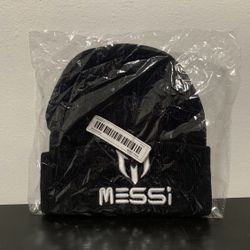 Messi Beanie NEW SEALED Black Lionel Messi Logo Soccer Futbol Unisex Hat
