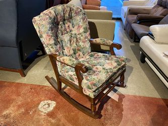 FLEXSTEEL Tapestry Upholstered Rocking Chair