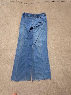 Vintage Wide Leg Flare Denim Jeans