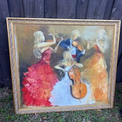 Beautiful oil Painting with Frame