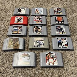 Nintendo 64 Sports Game Lot (14 Games)