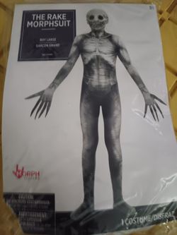 The rake morphsuit Halloween costume boys