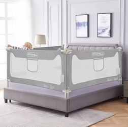 Famill Toddler Bed Rail Guard, Foldable Bed Rail for Toddlers, 73”