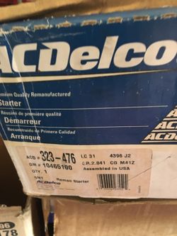 ACDelco 323-476 Reman Alternator
