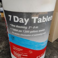50 LBS 3 Inch Chlorine Tablets