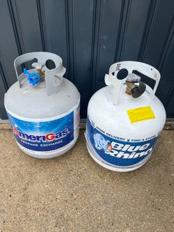 2 Full Propane Gas Tanks, 100% Full, plus some coupons for you as a gift, Lowest Price Anywhere