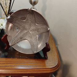 Pewter Starfish Bowl Plus Stand
