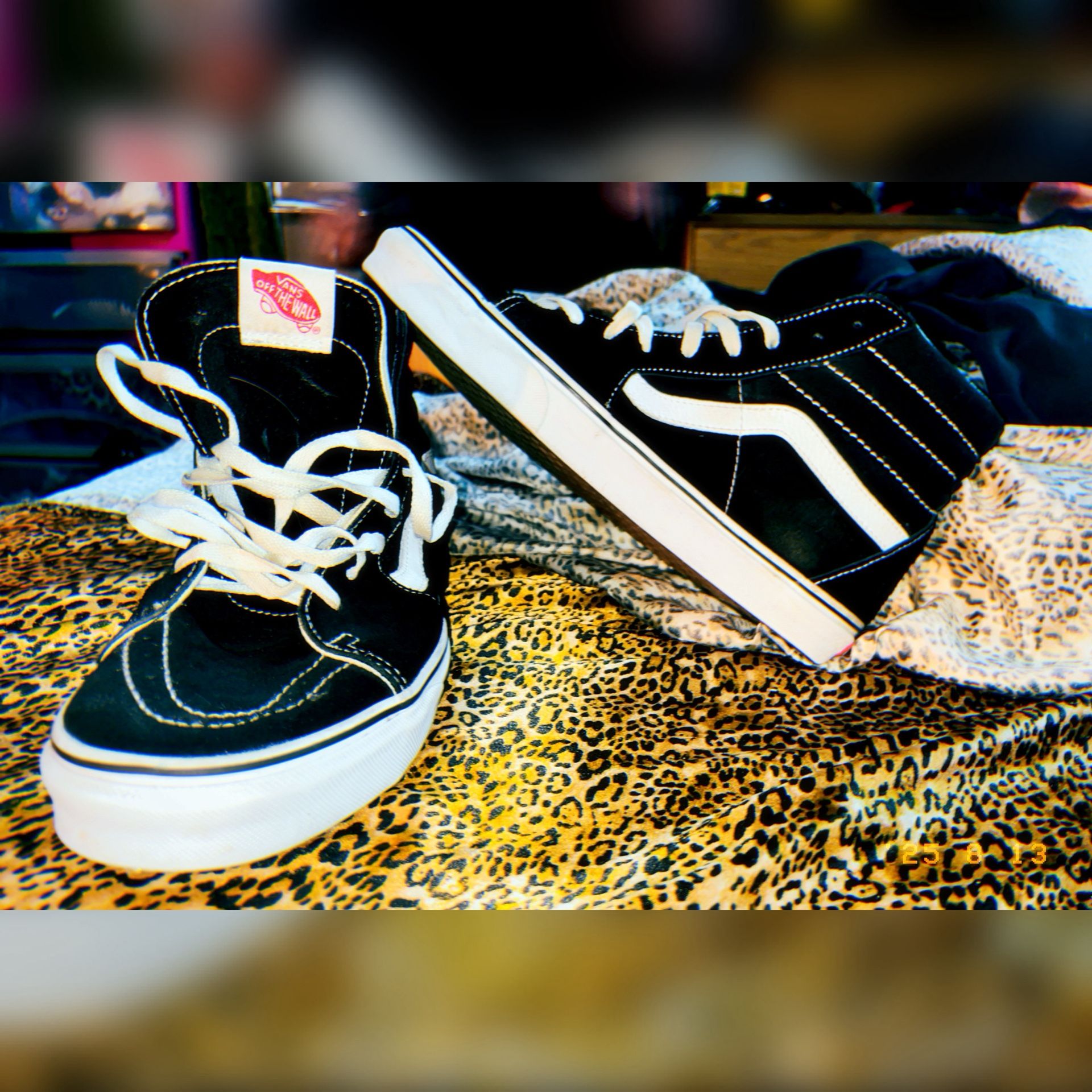Black N White Classic Vans 