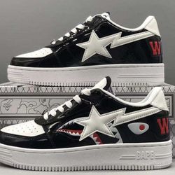 Black And White Bape Shoes 