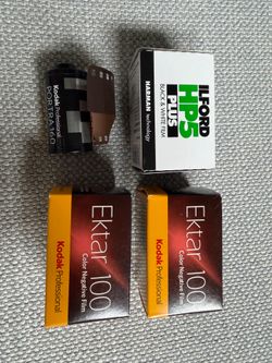 Camera Film (4 Rolls) Portra, Ektar, HP5