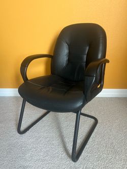 Black Leather Office Chair