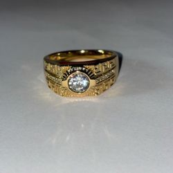 14k gold plated mens ring