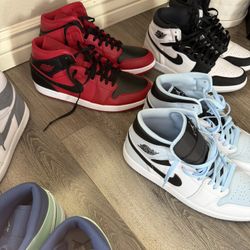 Jordan 1’s 6 Pairs Sz12, 12.5, 13