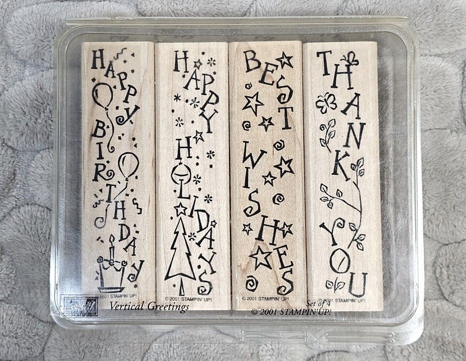 STAMPIN' UP! VERTICAL GREETINGS STAMP SET