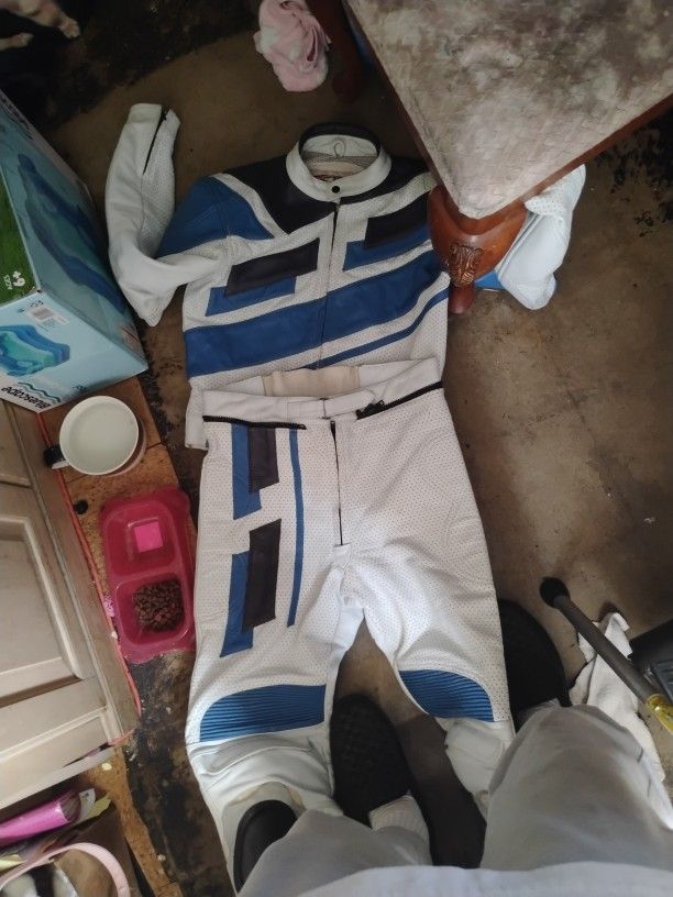 Mother Cycle Leather Jacket And Pants