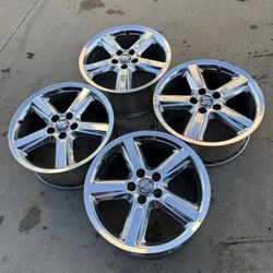 2003-2004 Mercury Marauder 18x8 Chrome Wheels Set of 4 w/ Center Caps 5x114.3