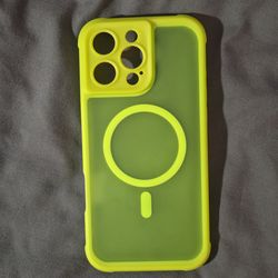 iPhone 16 Pro Max case neon green