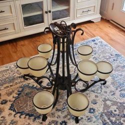 9 light chandelier oil rubbed bronze