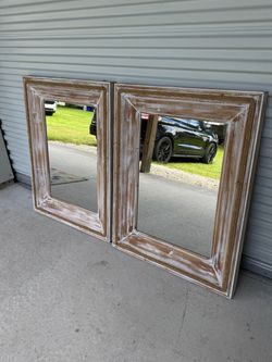 Pair Mirrors - Model home decor