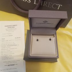 Black Diamond Ear Rings 