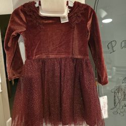 Little Lass Baby Girl Dress Set With Headband And Tights