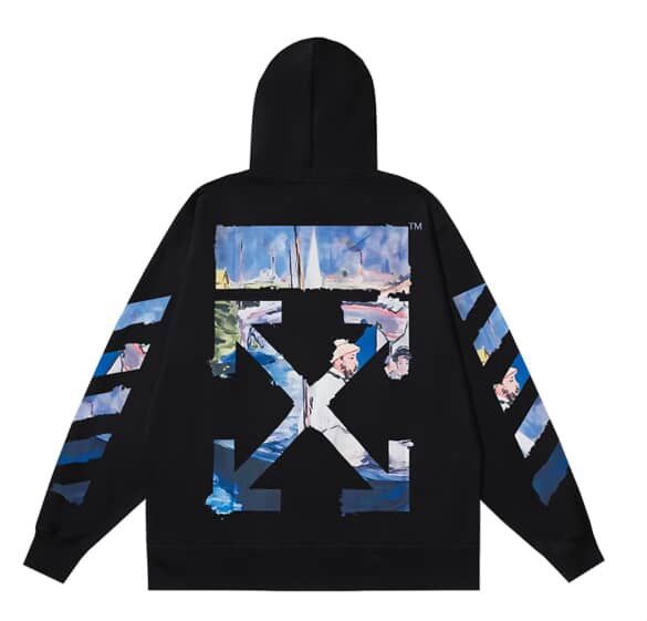OFF-WHITE BLUE HOODIE