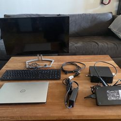 Dell XPS Laptop with desktop Setup