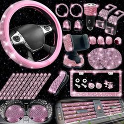 Pink Car Accessories Bundle Lot 