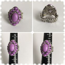 PRETTY WOMENS STRETCH RING RING 8-12 ESTATE FIND JEWELRY VINTAGE TO FASHION  
