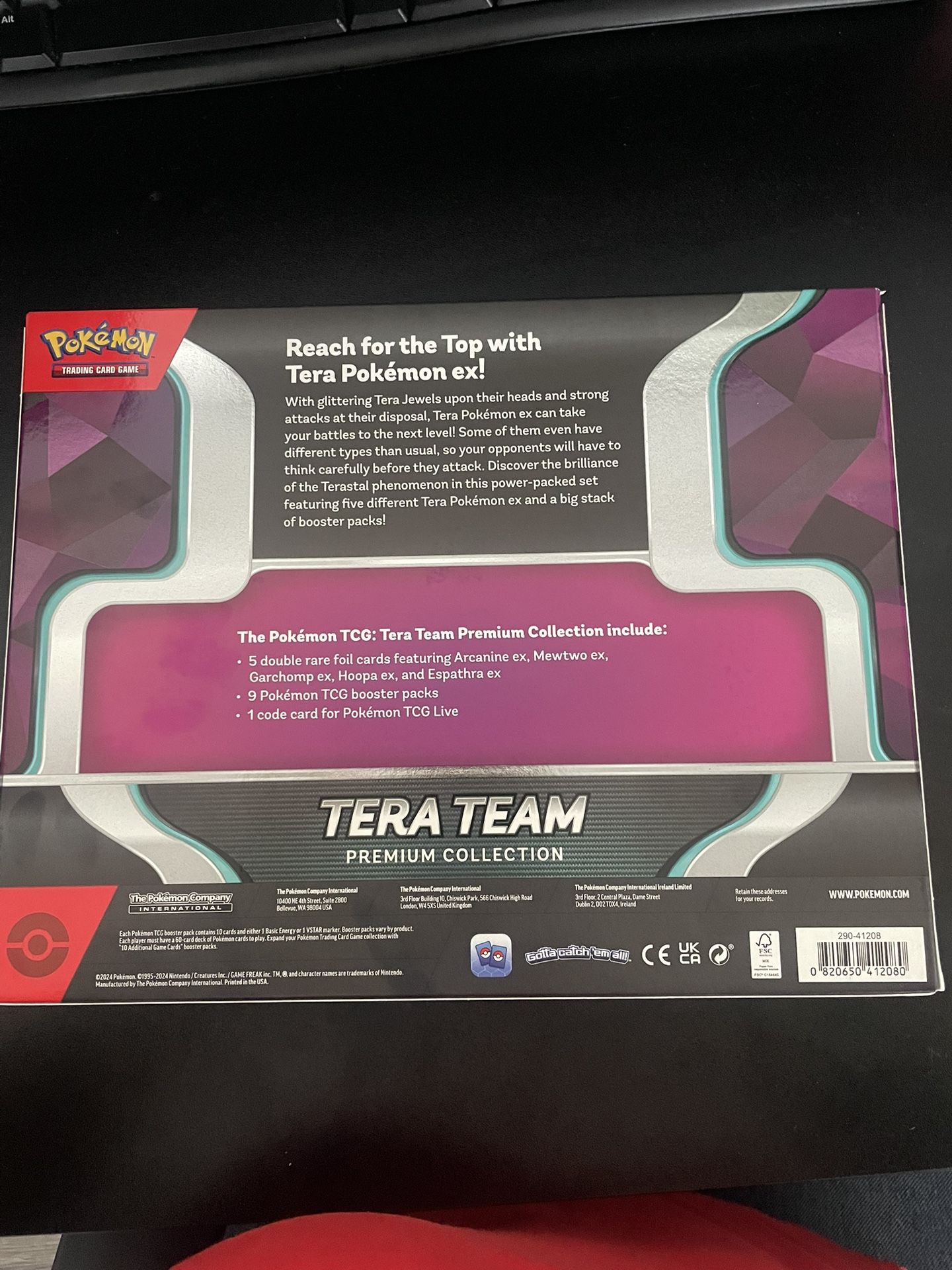 Tera Pokmon Ex Cards Pokmon TCG: Tera Team Premium Collection  Includes  5 Tera Pokmon Ex Foil Cards & 9 Booster Packs Pokemon Graded Cards