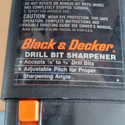 Black and Decker drill bit sharpener