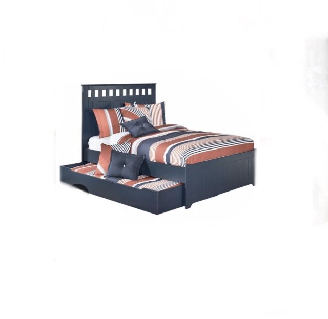 Ashley Full Size Bed With Twin Trundle Captains Bed Storage