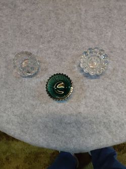 3 small candle holders