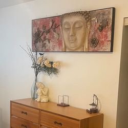 Buddha Wall Art - Must Sell Moving-  (Dresser For Sell Also Check Site)