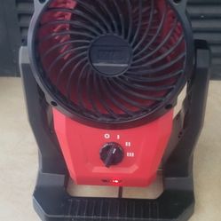 Milwaukee 0820-20 12V Cordless Mounting Jobsite Fan Li-Ion Used With 1 M12 Battery 