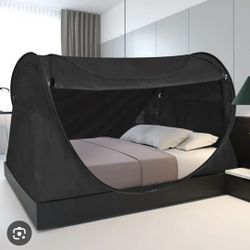 Black Privacy Tent For Twin Bed 