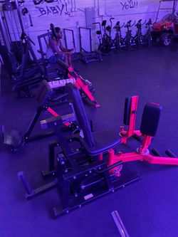 Plate loaded hip abductor and adductor machine